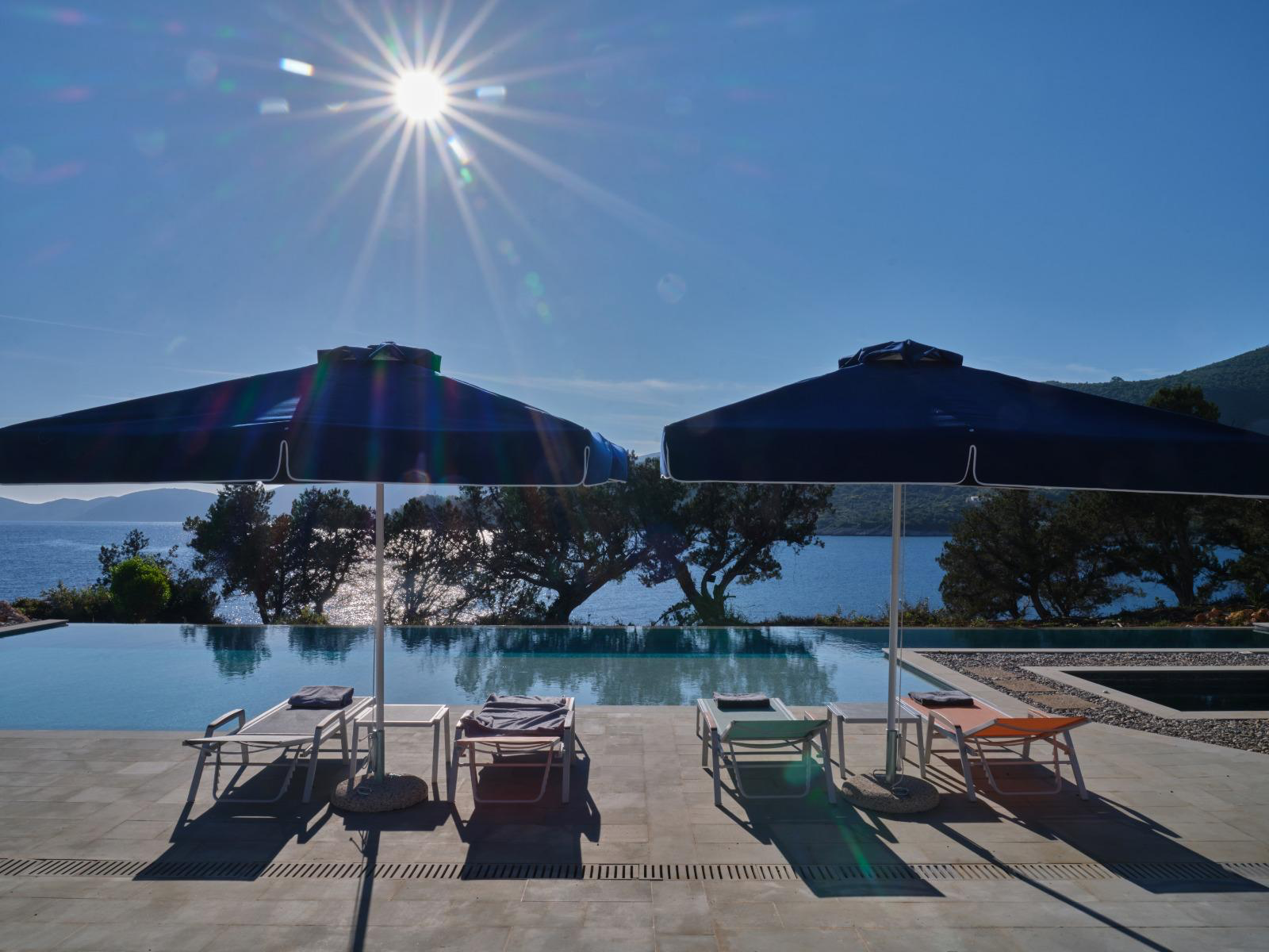Pool and sea view